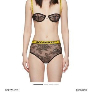 Off-White Lace Lingerie Set